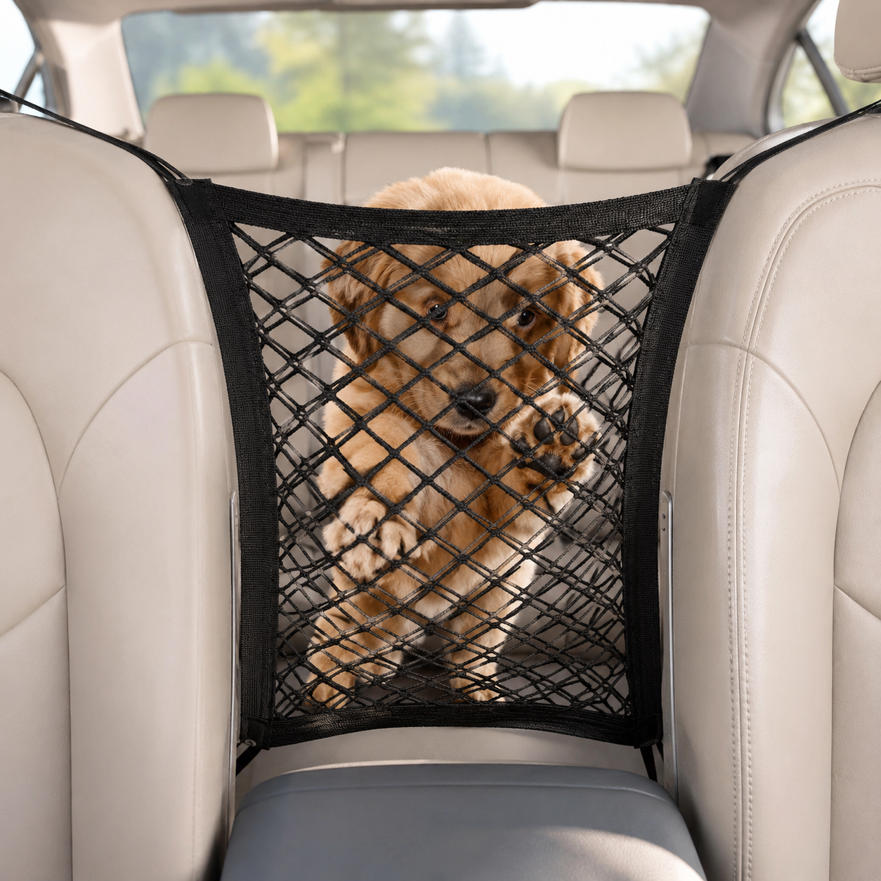 Front-Seat Mesh Barrier