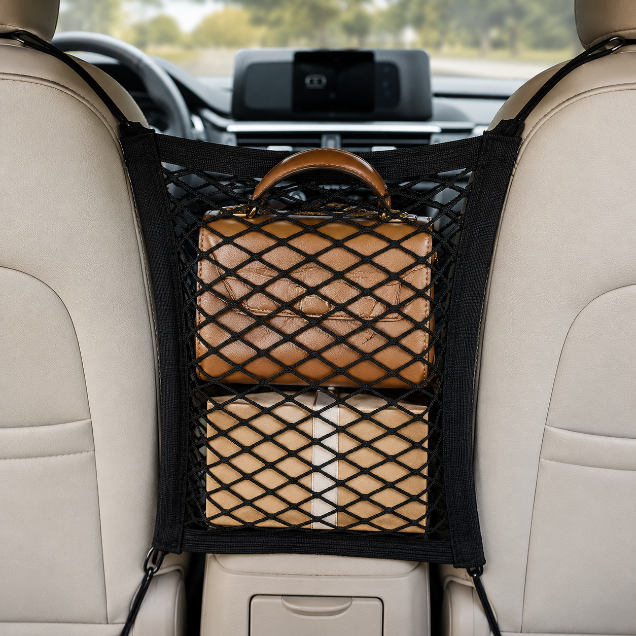 Front-Seat Mesh Barrier